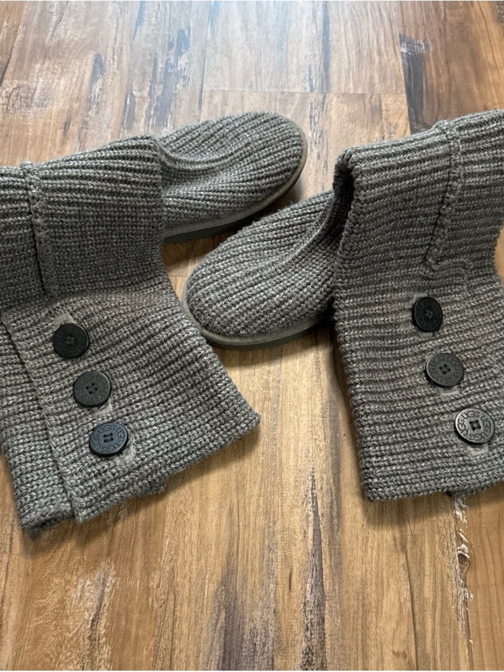UGG Gray Sweater Boots